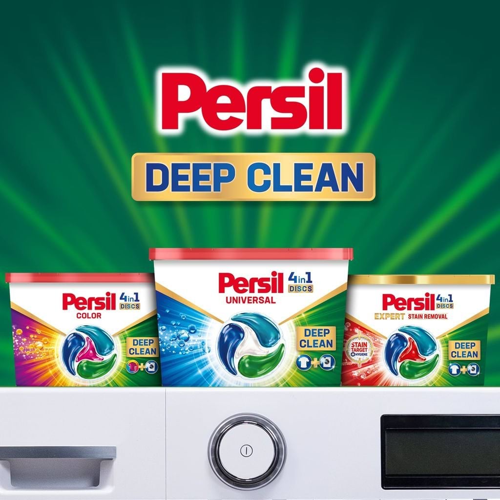 Диски для прання Persil Universal 4 in 1 Discs Deep Clean 42 цикли прання 42 шт. фото 5