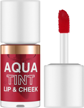 Помада-тінт TopFace Aqua Tint Lip & Cheek для губ та щік 01 Cherry Jam 10 мл
