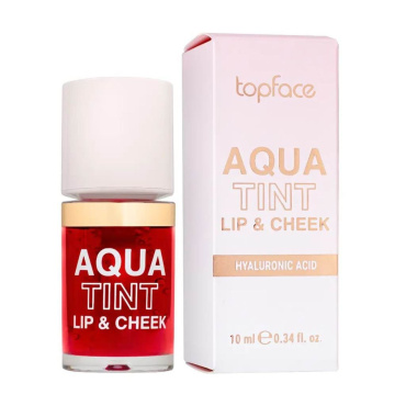 Помада-тінт TopFace Aqua Tint Lip & Cheek для губ та щік 02 Strawberry Jam 10 мл фото 2