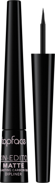 Подводка для глаз TopFace Longlasting Waterproof Carbon Black 2.5 мл фото 1