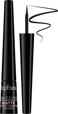 Подводка для глаз TopFace Longlasting Waterproof Carbon Black 2.5 мл