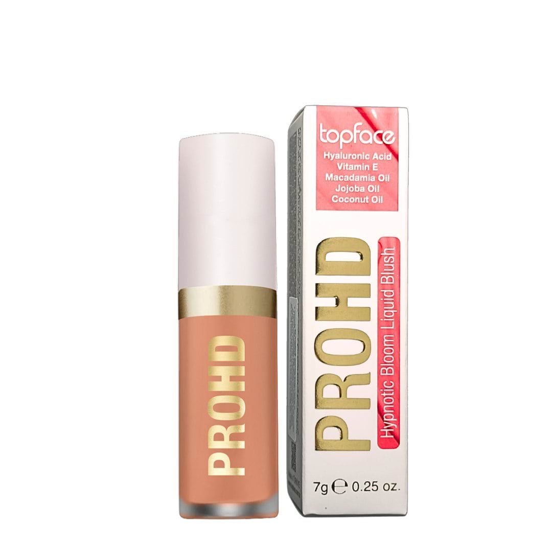 Рум'яна TopFace ProHD Hypnotic Bloom Liquid Blush рідкі 01 Peachy Nude 7 г фото 2