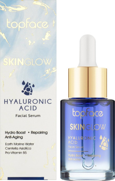 Сироватка для обличчя TopFace Skin Glow Vegan Hyaluronic Acid Facial Serum зволожуюча 30 мл