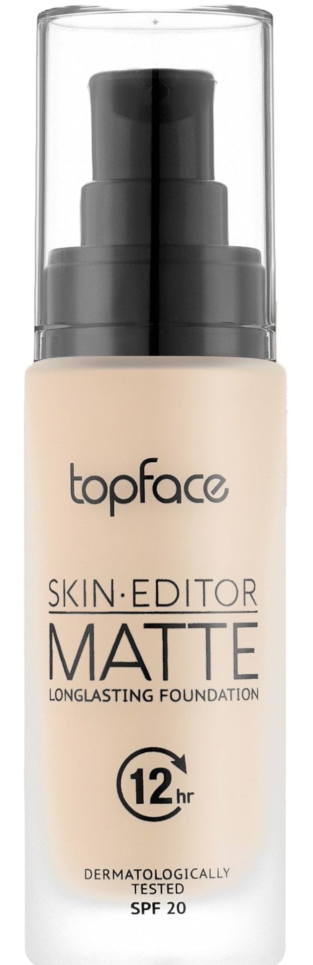 TopFace Тональна основа Skin Editor Matte Longlasting Foundation 001, 32мл 1