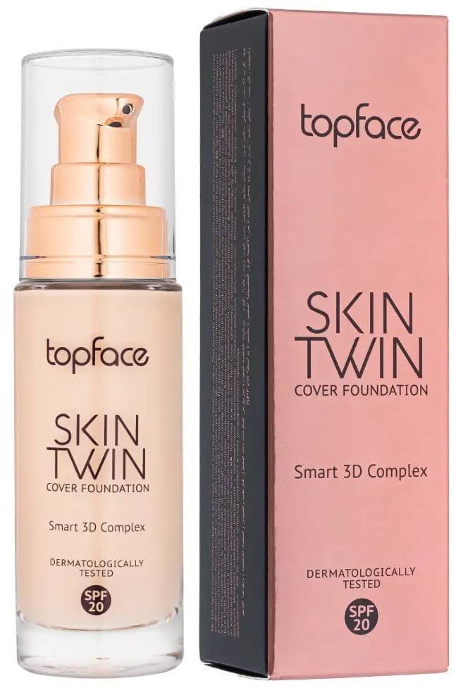 TopFace Тональна основа Skin Twin Cover Foundation 01, 32мл 3