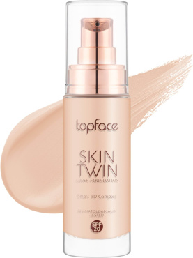 Тональний крем TopFace Skin Twin Cover Foundation SPF 20 з матувальним ефектом 01 Rose Ivory 32 мл