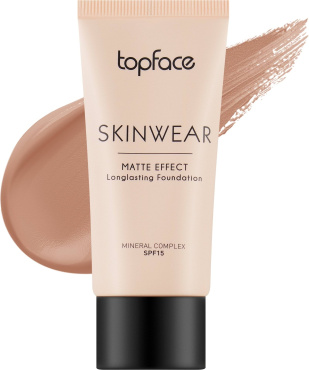 Тональний крем Topface Skinwear Matte Effect SPF 15 з матувальним ефектом 06, 30 мл фото 1