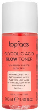 Тонер для обличчя Topface Glycolic Acid Glow Toner PT809 з гліколевою кислотою 100 мл