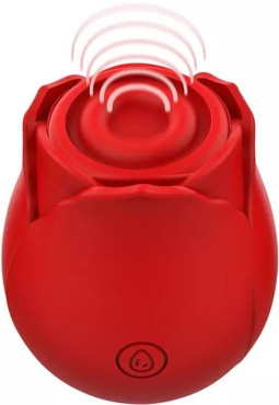 Вакуумный стимулятор клитора Mia Rose Luxury Edition 3 в 1 с дополнительными насадками красный фото 2