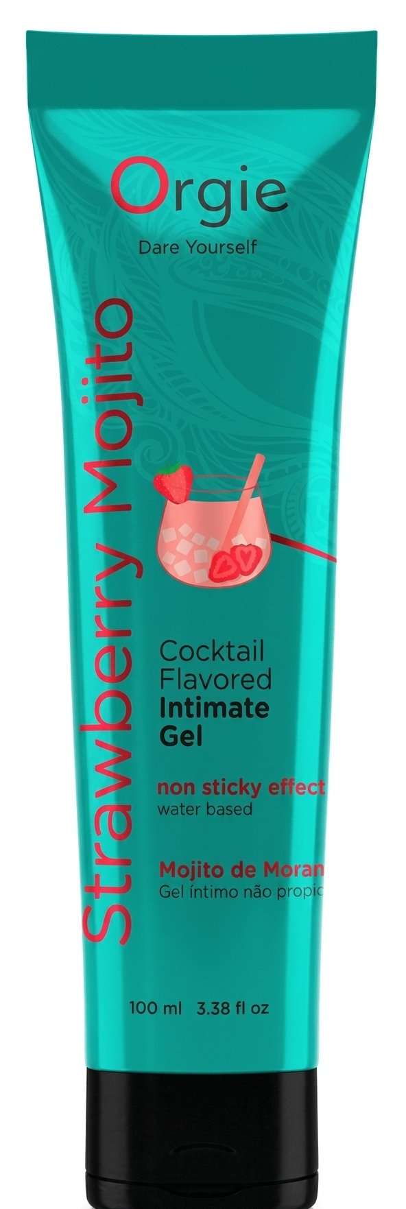 Лубрикант їстівний ORGIE Lube Tube Cocktail Strawberry Mojito на водній основі 100 мл фото 2