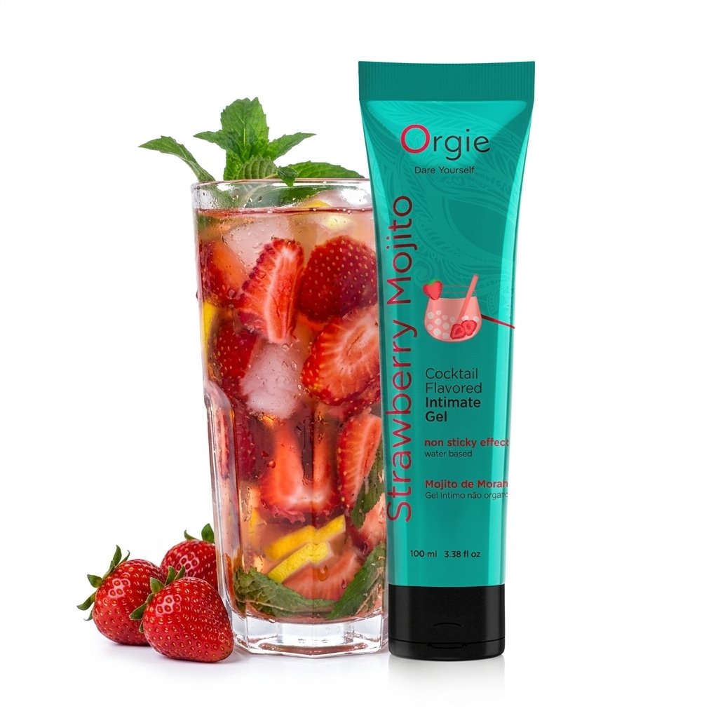 Лубрикант їстівний ORGIE Lube Tube Cocktail Strawberry Mojito на водній основі 100 мл фото 1