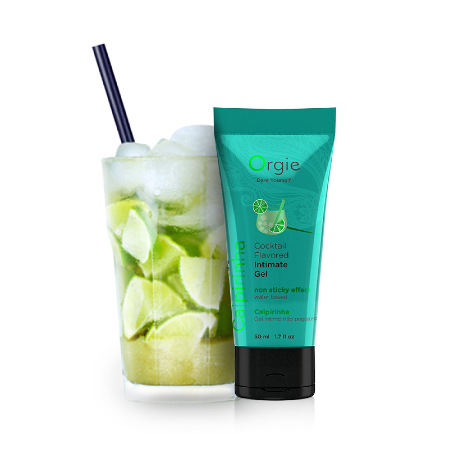 Лубрикант їстівний ORGIE Lube Tube Cocktail Caipirinha на водній основі 50 мл фото 1