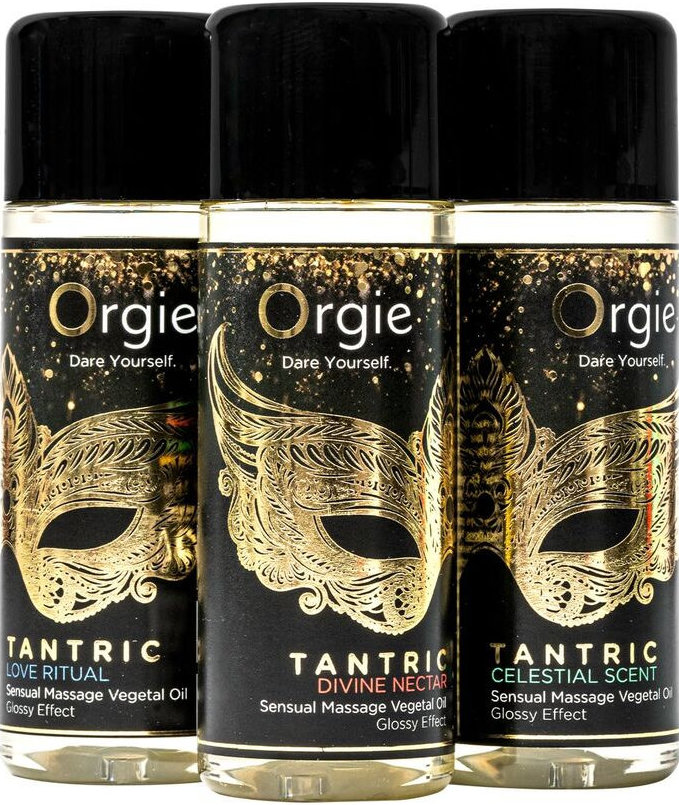 Набір олій для масажу Orgie Tantric з ароматами-афродизіаками 3 шт. x 30 мл 7
