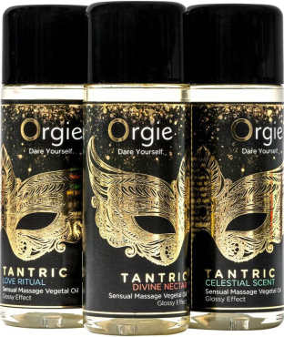 Набор масел для массажа Orgie Tantric с ароматами-афродизиаками 3 шт. x 30 мл