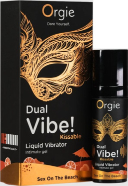 Жидкий вибратор Orgie DUAL VIBE коктейль секс на пляже 15 мл
