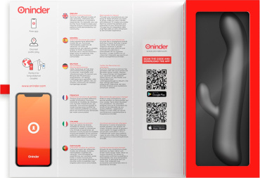 Смарт-вибратор-кролик с подвижной головкой Oninder VIBRATION & ROTATION черный фото 2