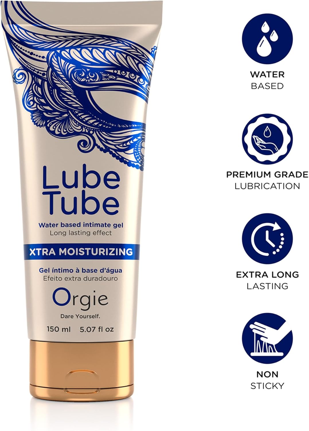 Лубрикант ORGIE Lube Tube Xtra Moisturizing на водной основе экстраувлажнение 150 мл фото 1