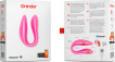 Смарт вібратор для пар Oninder DOUBLE PLEASURE рожевий фото 2