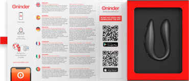 Смарт вібратор для пар Oninder DOUBLE PLEASURE чорний