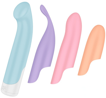Набір секс-іграшок для жінок Satisfyer Playful Four з різними насадками
