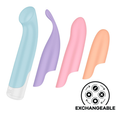 Набір секс-іграшок для жінок Satisfyer Playful Four з різними насадками фото 1