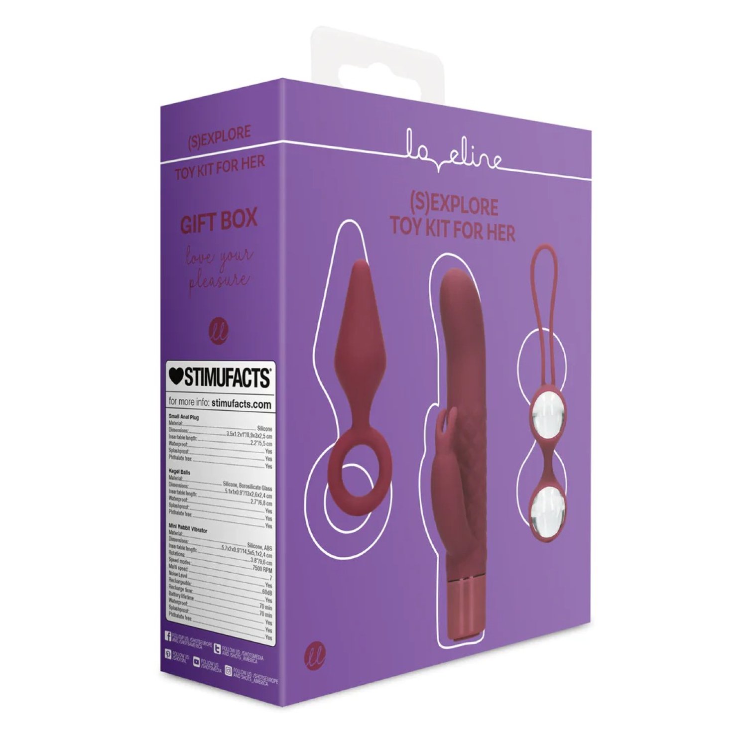 Подарунковий інтимний набір для жінок Loveline Gift Set For Her 3 Pieces фото 2