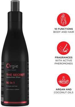 Бальзам для волос и тела Orgie The Secret 10 в 1 Seduction Elixir с феромонами и афродизиаками 200 мл