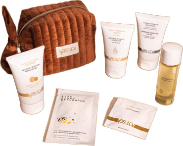 Набір чуттєвої косметики для пар YESforLOV Delightful Velvet Kit конʼяк