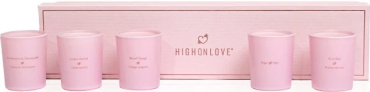 Набір масажних свічок HighOnLove 5 ароматів-афродизіаків 5 х 35 г фото 4