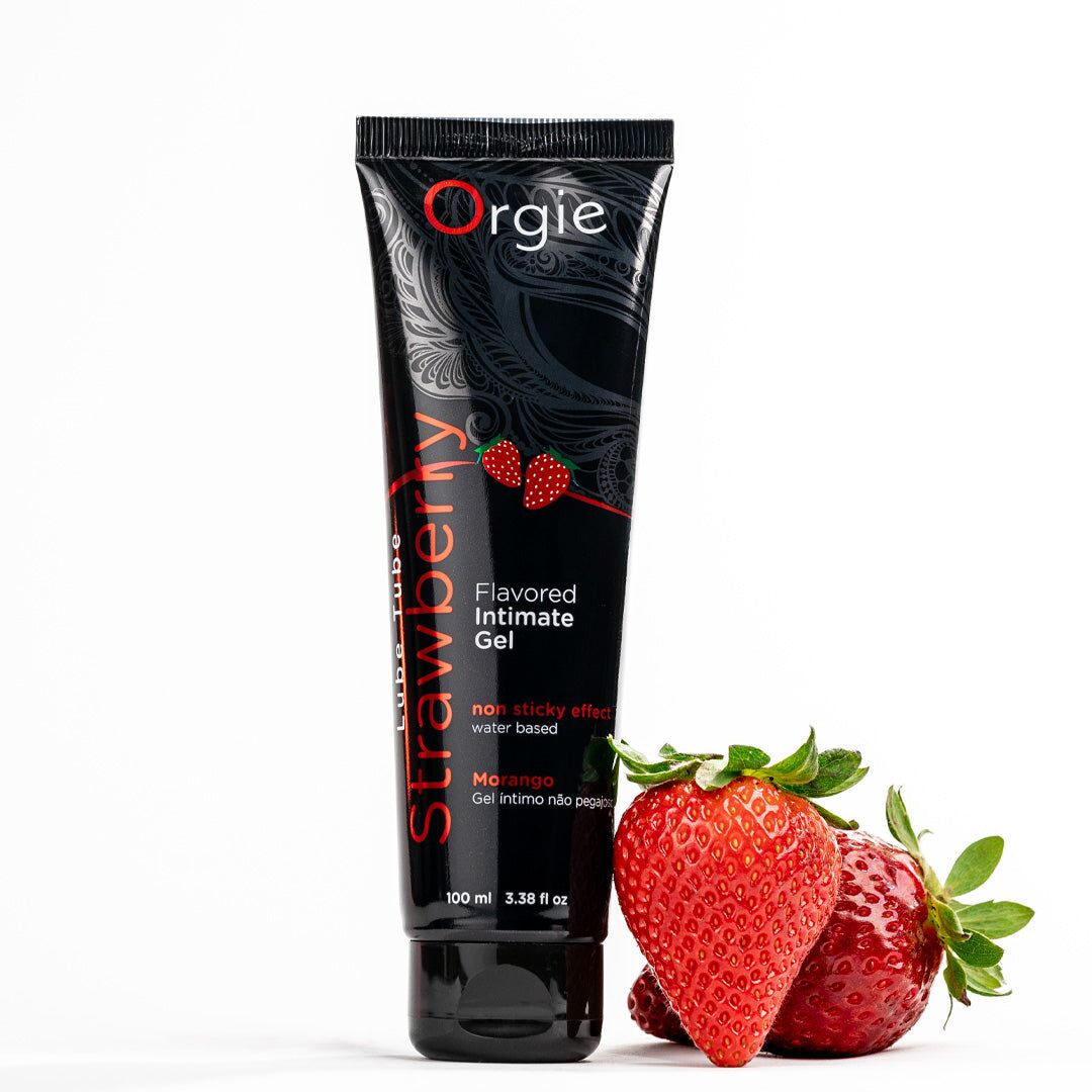 Їстівний лубрикант на водній основі ORGIE LUBE TUBE полуниця 100 мл   фото 3