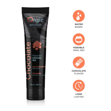 Съедобный водный лубрикант ORGIE LUBE TUBE шоколад 100 мл фото 1