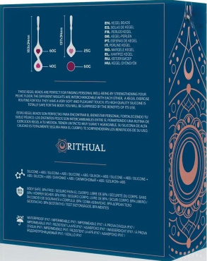 Набір вагінальних кульок Кегеля Rithual Deva блакитний 4 шт (25 г 40 г 60 г 60 г) фото 4