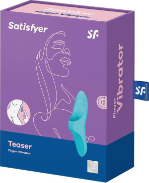 Вібратор на палець Satisfyer Teaser блакитний фото 4