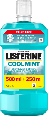 Ополіскувач для ротової порожнини listerine свіжа м’ята 750 мл фото 6