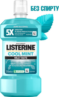 Ополаскиватель для полости рта listerine свежая мята мягкий вкус 250 мл фото 2