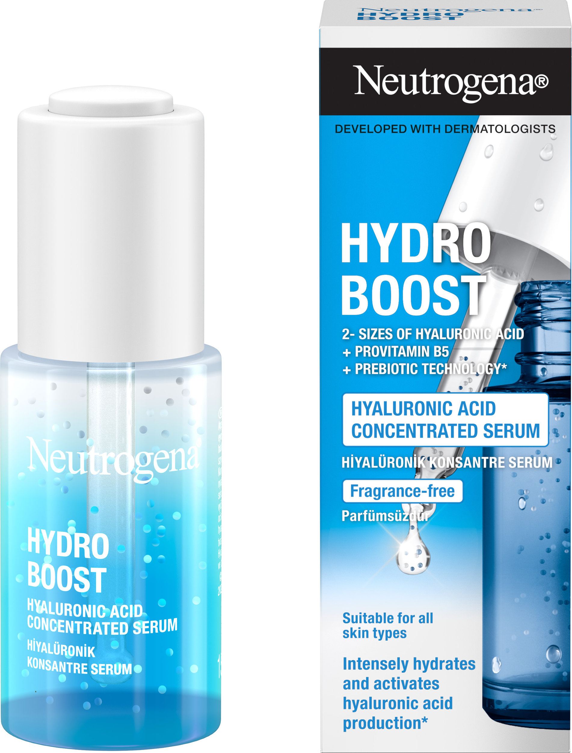 Сироватка для обличчя Neutrogena Hydro Boost з гіалуроновою кислотою 15 мл фото 1