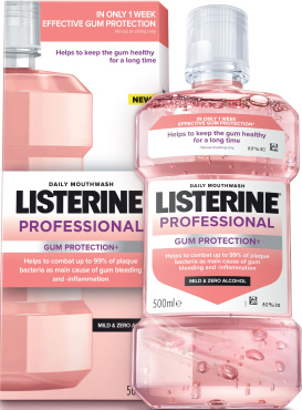 Ополаскиватель для полости рта listerine профессиональная защита десен+ 500 мл фото 1