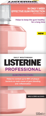 Ополаскиватель для полости рта listerine профессиональная защита десен+ 500 мл фото 2