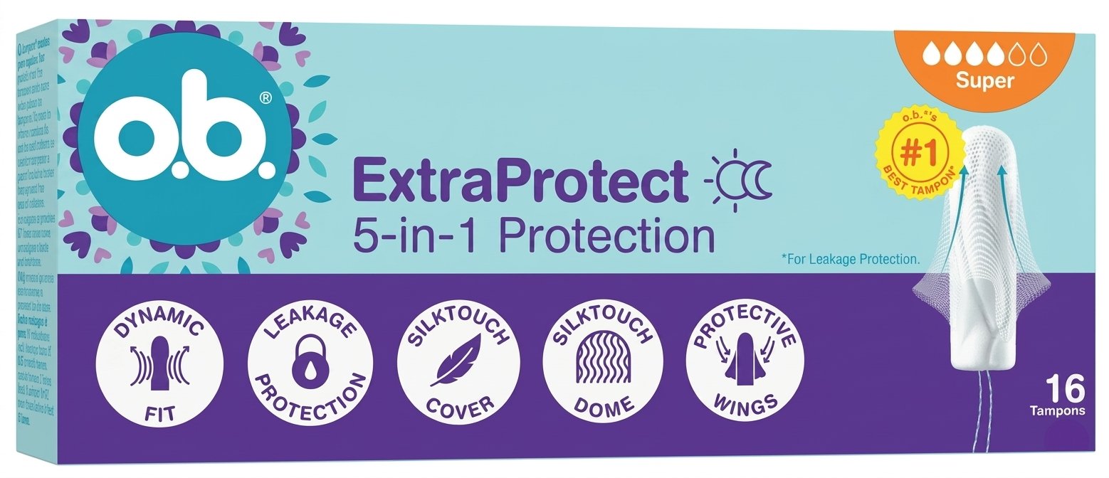Тампони Ob ExtraProtect Super 5-in-1 Protection жіночі гігієнічні 16 шт. фото 12