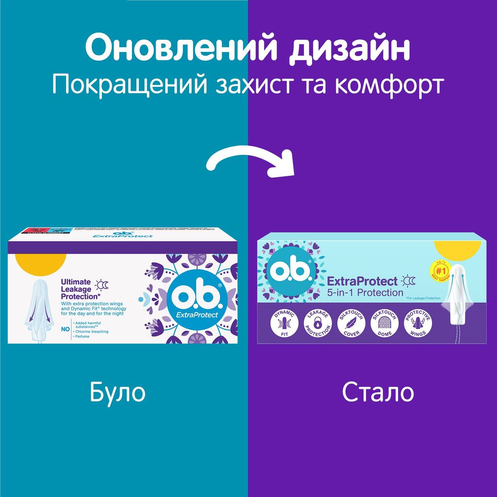 Тампони Ob ExtraProtect Super 5-in-1 Protection жіночі гігієнічні 16 шт. фото 3