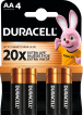 Лужні батарейки DURACELL Basic AA в упаковці 4 шт/ фото 1