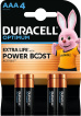 Батарейки алкаліновi Duracell OPTIMUM AAA CEE GEN3, 4 шт.