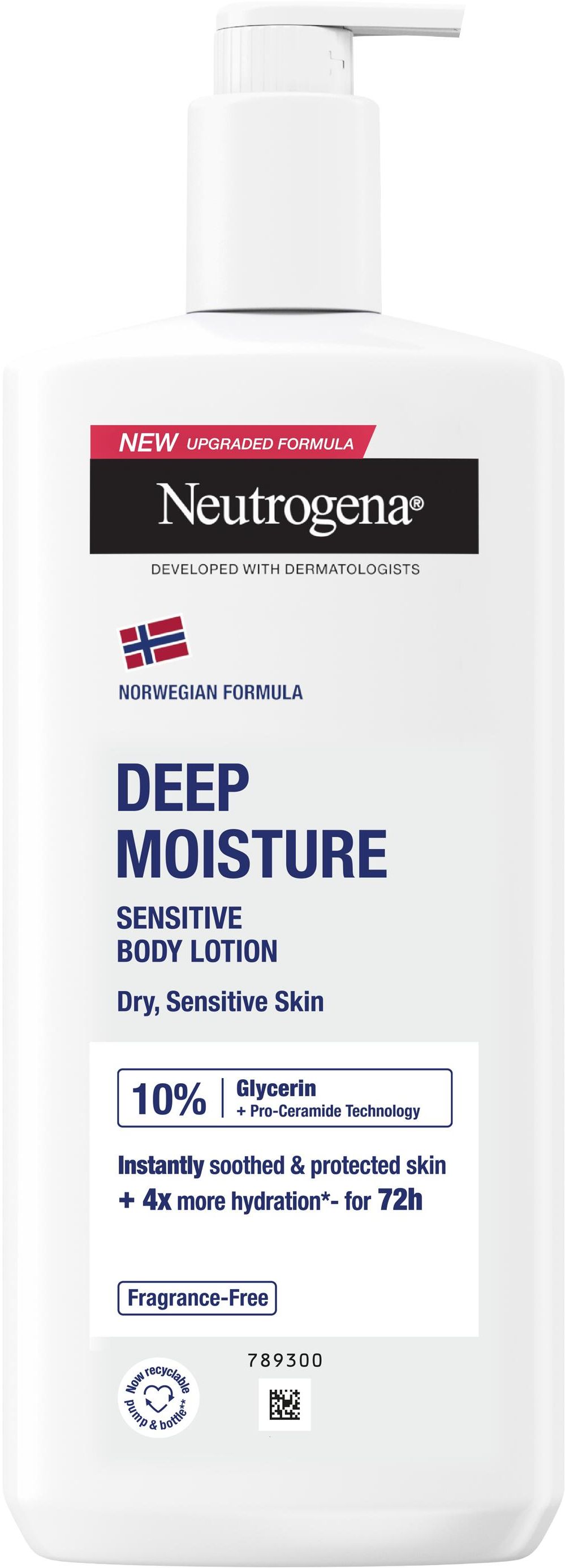 Лосьйон для тіла Neutrogena Глибоке зволоження для сухої шкіри Norwegian Formula, 400 мл 1