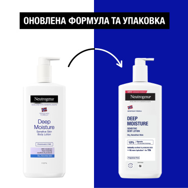 Лосьон для тела Neutrogena глубокое увлажнение для чувствительной кожи 400 мл фото 3