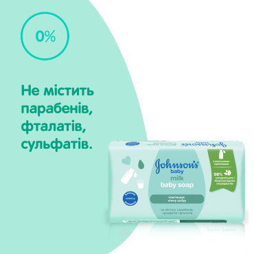 Мило дитяче JOHNSON'S з екстрактом молока 90 г фото 6