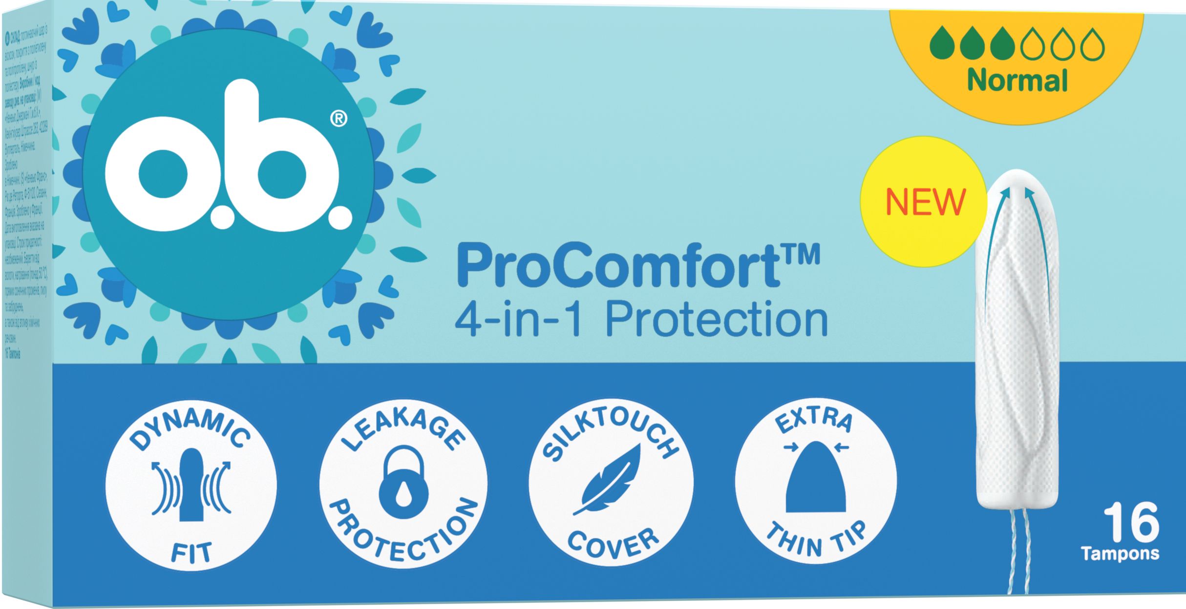 Тампони гігієнічні o.b. ProComfort Normal 16 шт. 2