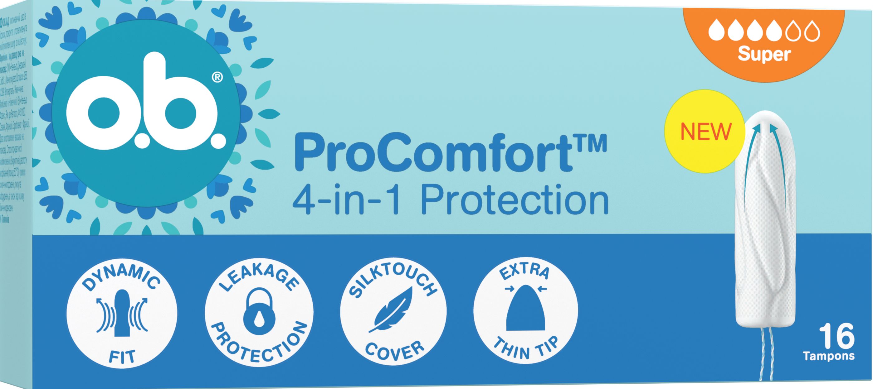 Тампони гігієнічні o.b. ProComfort Super 16 шт. 1