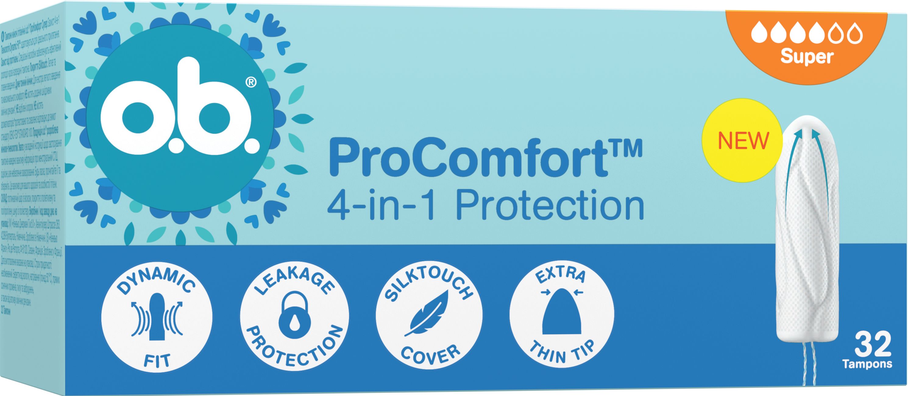 Жіночі гігієнічні тампони o.b.® ProComfort Super 32 шт 1