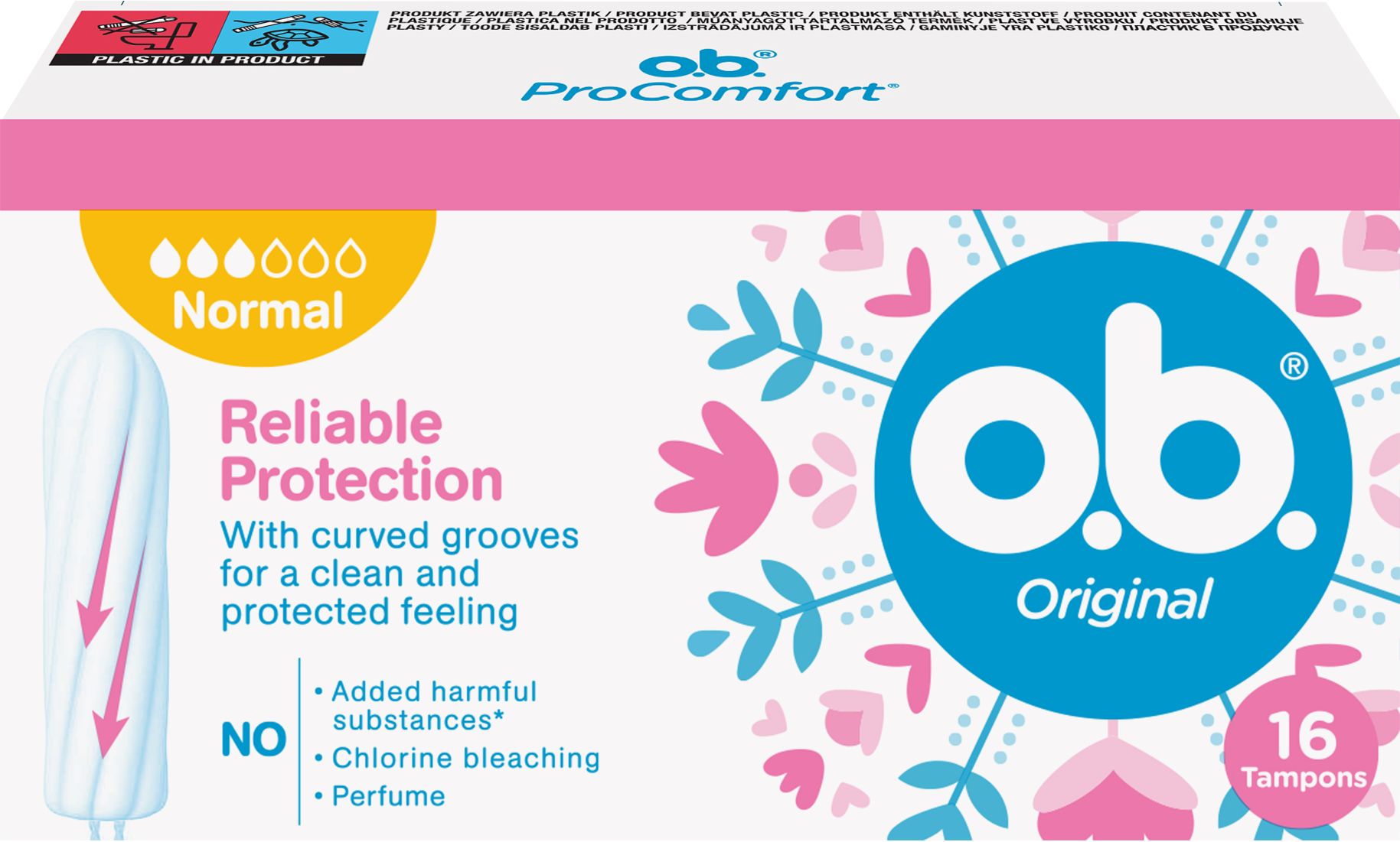 Тампони жіночі гігієнічні o.b. Original Normal 16 шт.