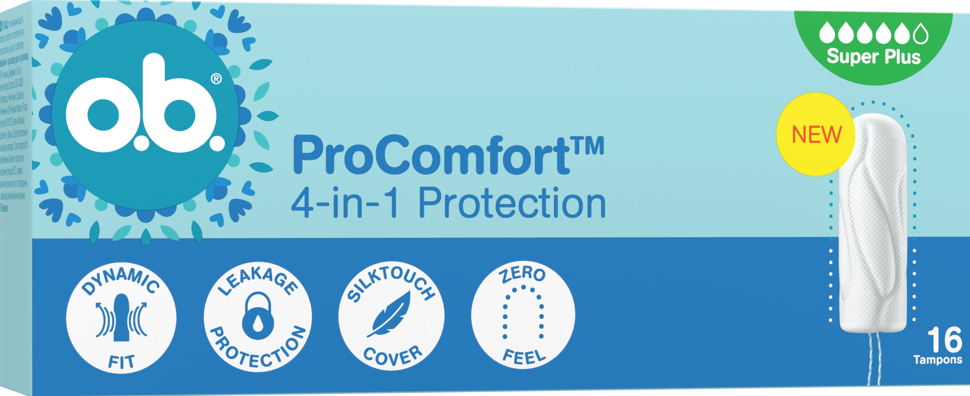 Жіночі гігієнічні тампони o.b.® ProComfort Super Plus 16 шт 2